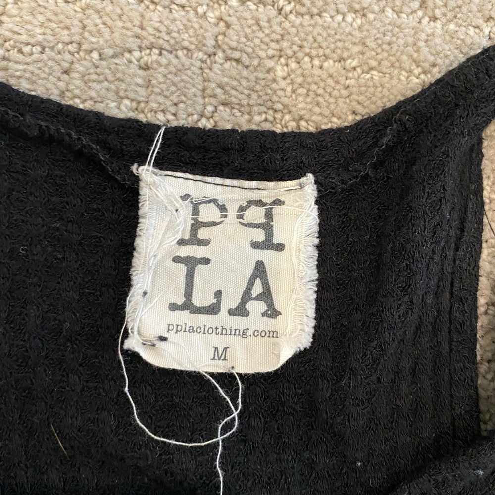 PPLA high neck tank, loose fit, black
